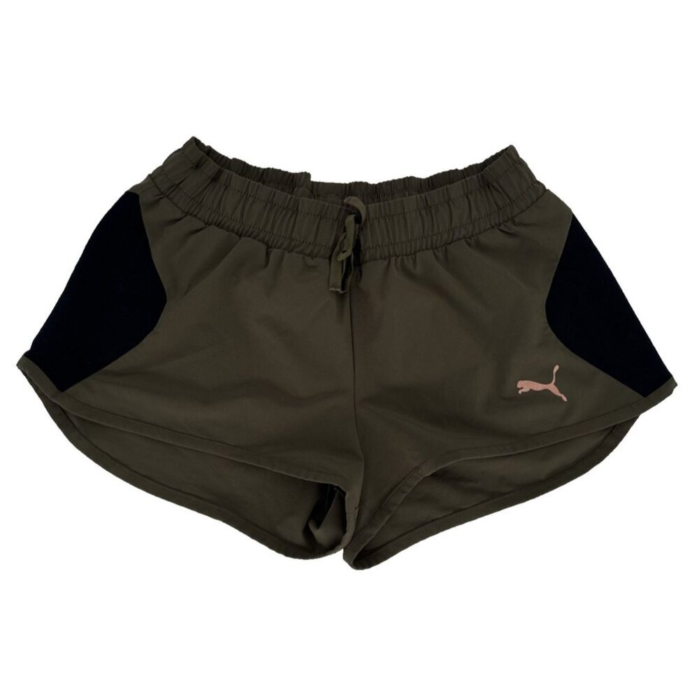 Puma Running Shorts Khaki and rose gold puma Size Small active wear running